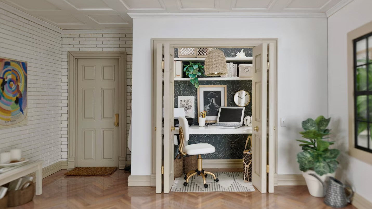 The ‘cloffice’ trend and how to hide your desk when guests arrive