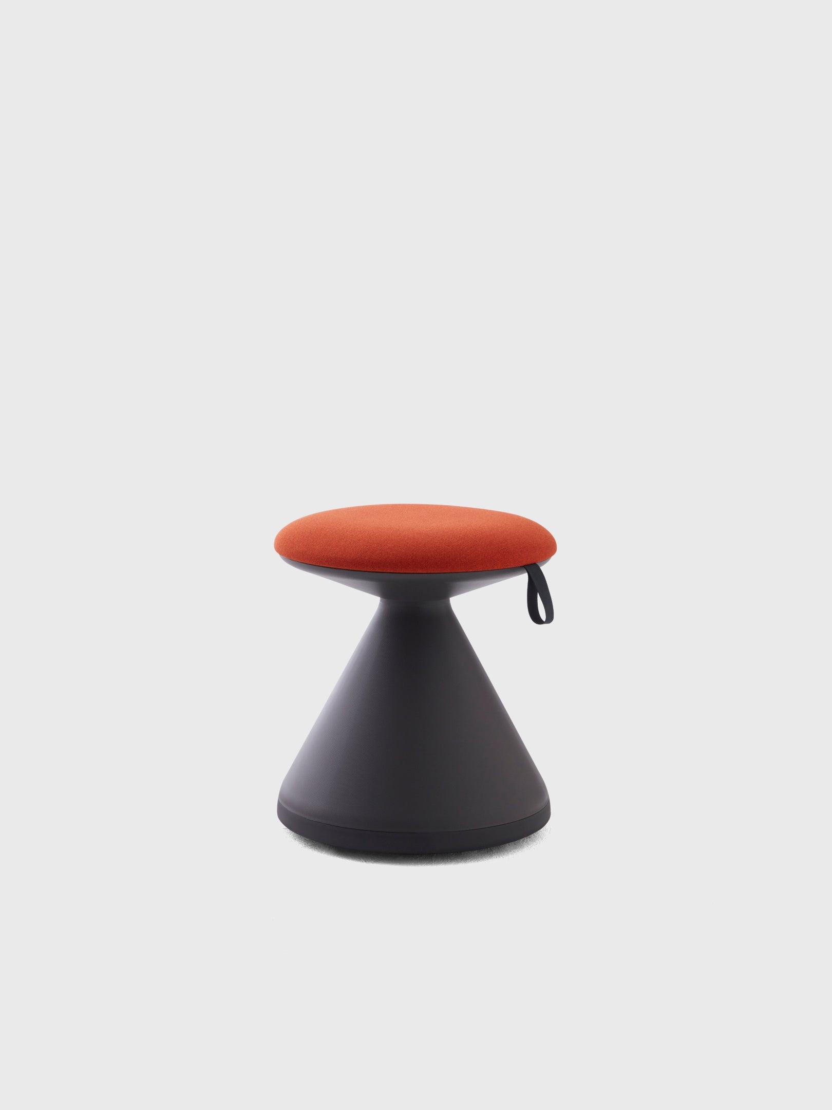 FUNGUS Stool / Black / Brick Orange, view 1