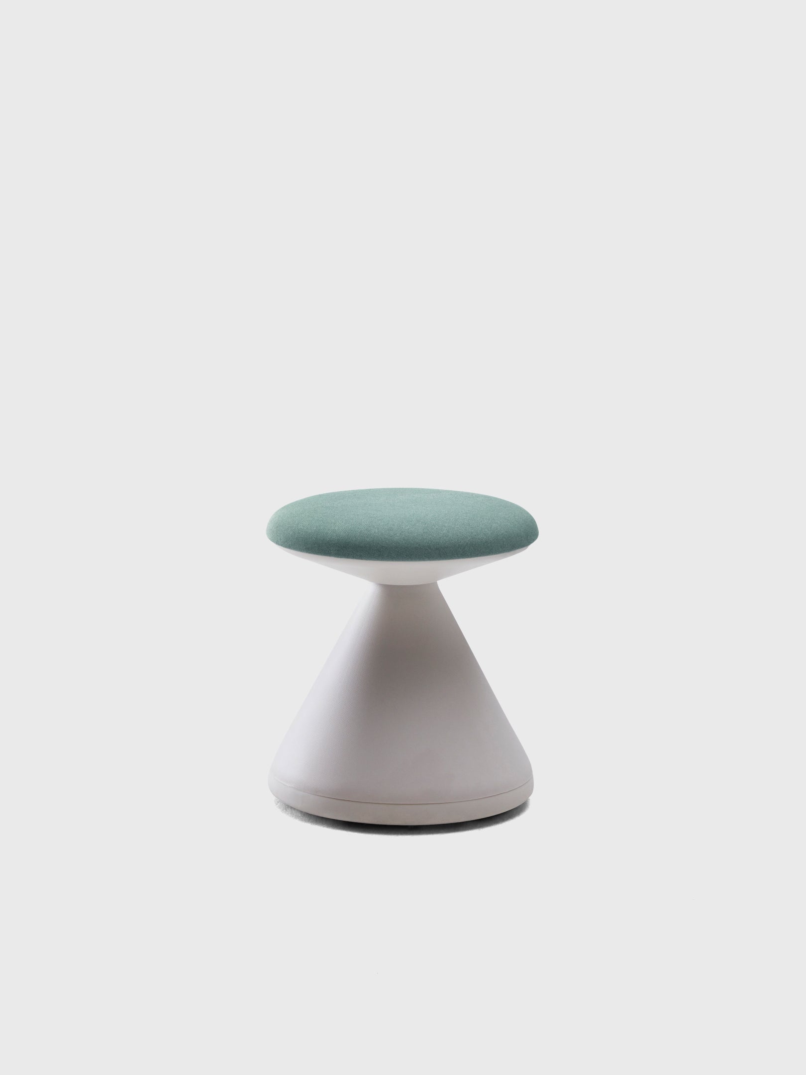 FUNGUS Stool / White / Ash Green, view 2