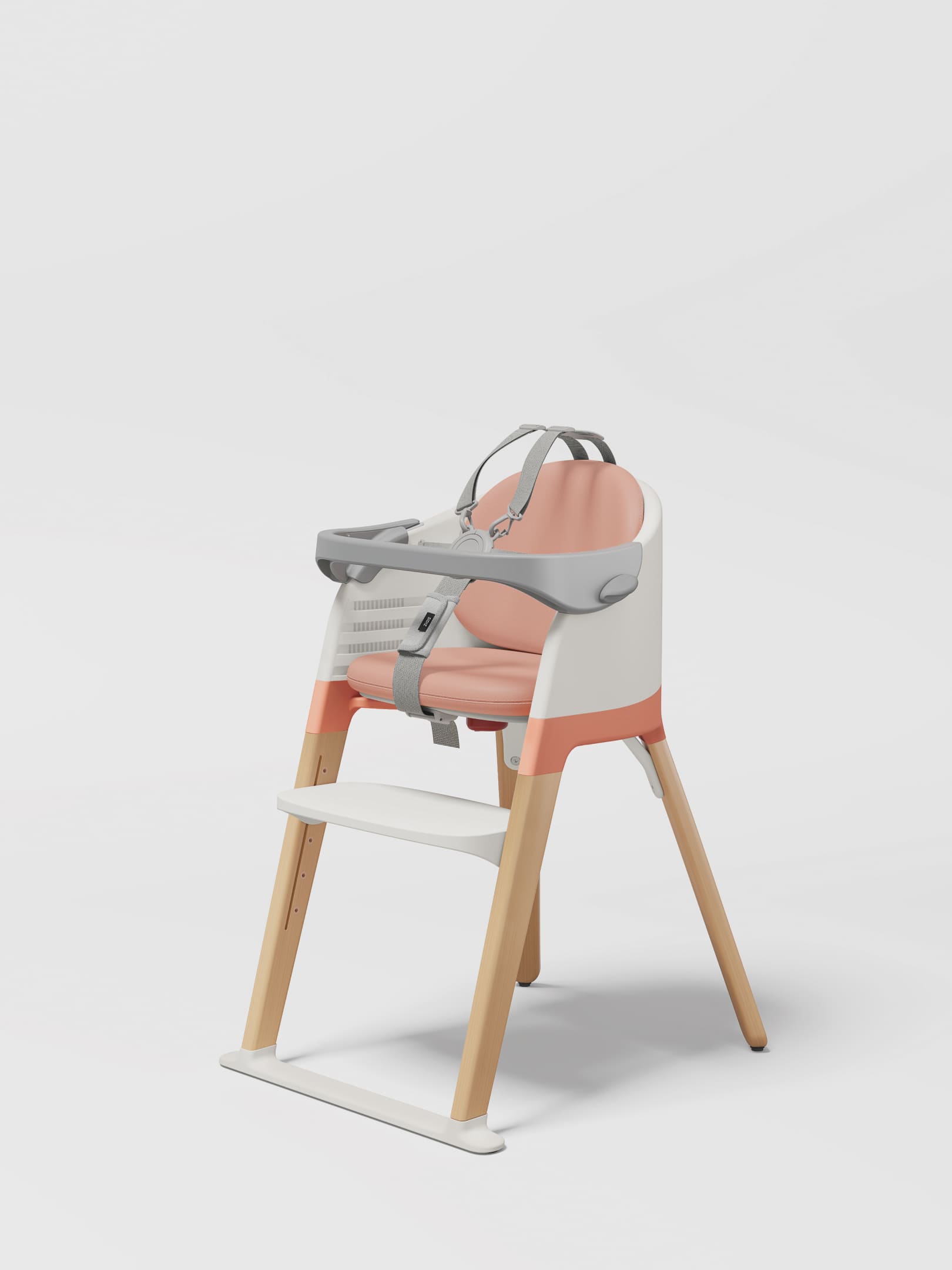 MOLTI High Chair / Coral Pink, view 1