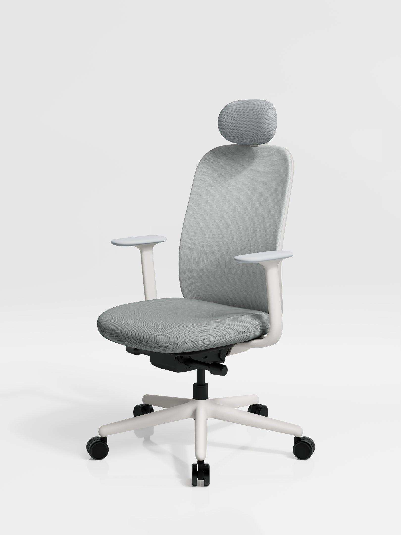 SIDIZ T20 with White frame and Mid Grey upholstery
