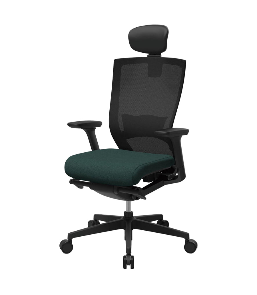 SIDIZ T50 First Generation office chair with black frame and Deep Green seat