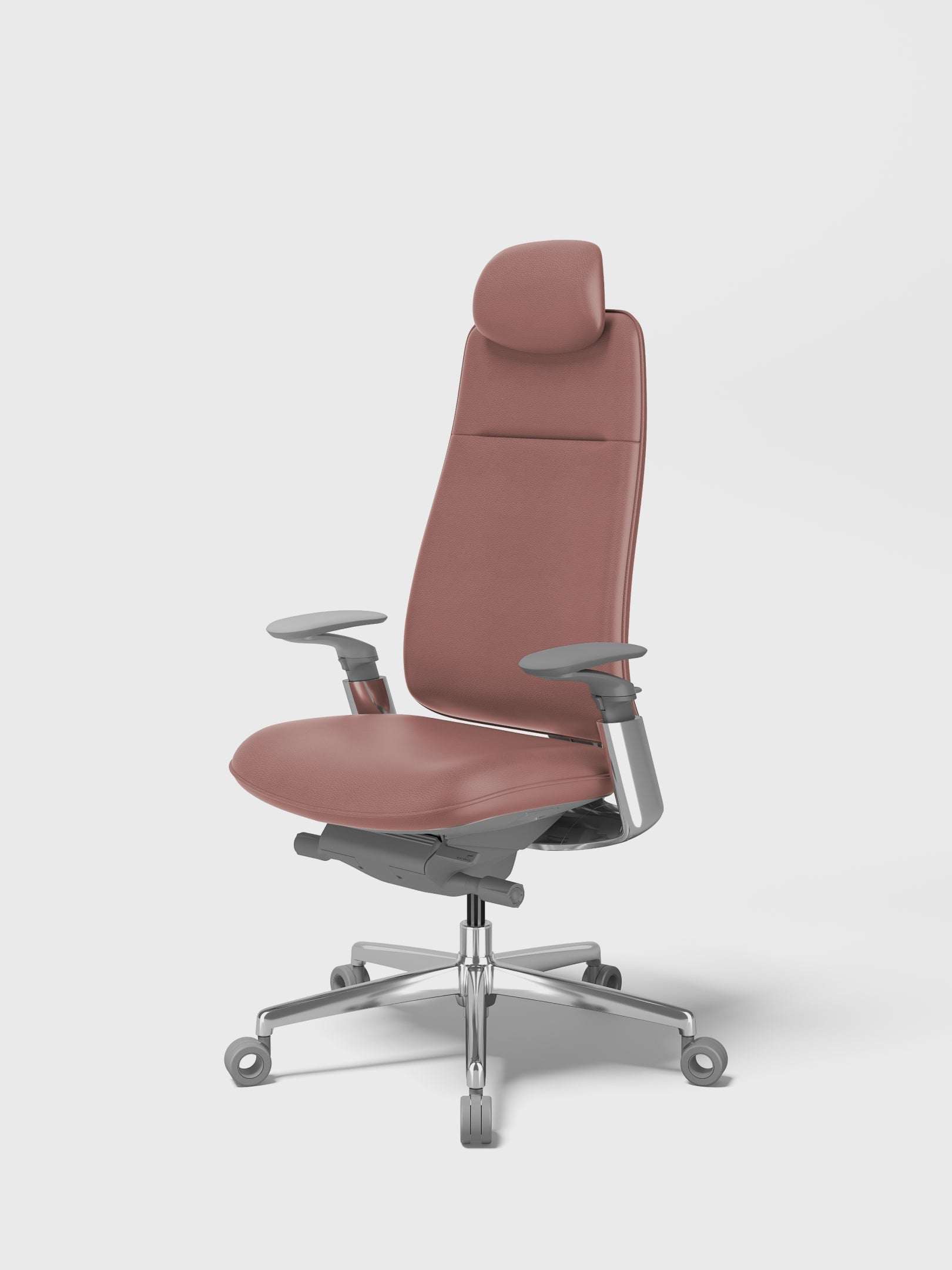 SIDIZ T90 ergonomic office chair in Natural Leather Limited Palette, dry rose