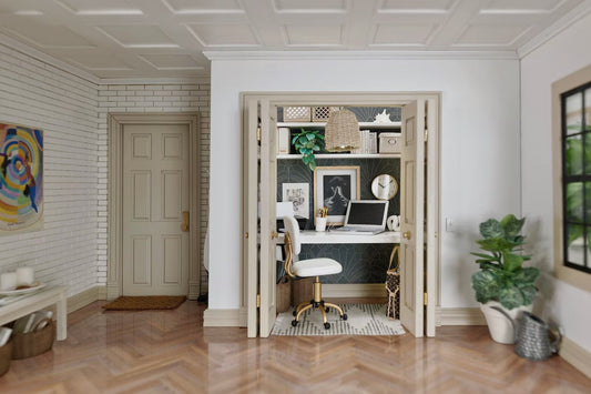 The ‘cloffice’ trend and how to hide your desk when guests arrive
