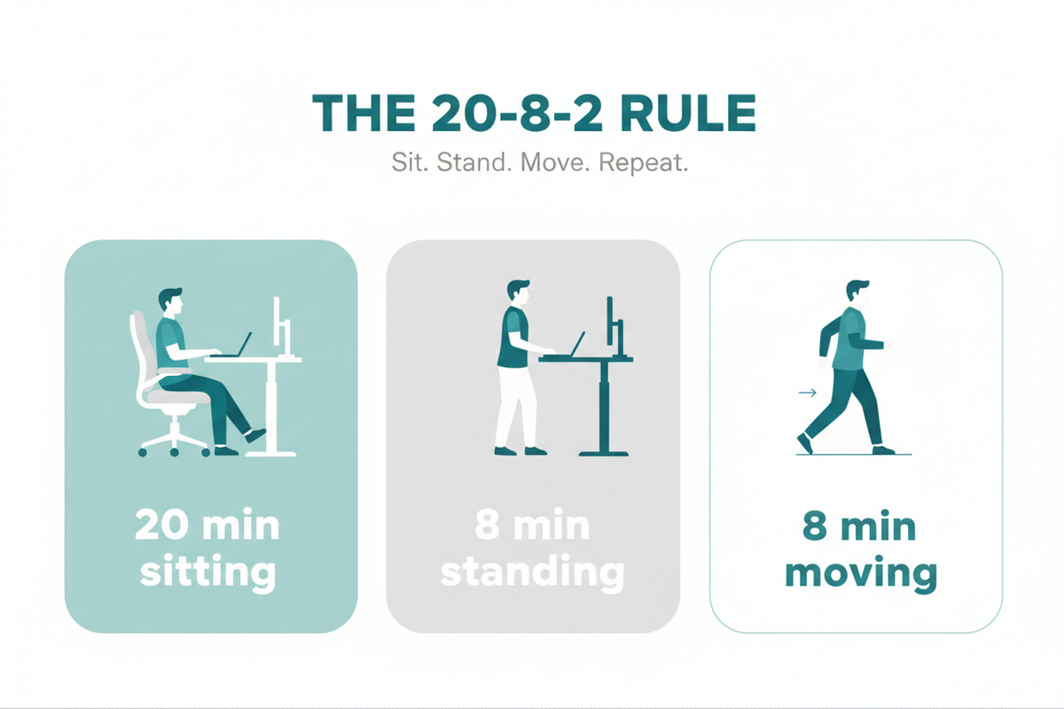 The 20-8-2 Rule: What It Is, Whether It Works, and What Your Chair Has to Do With It