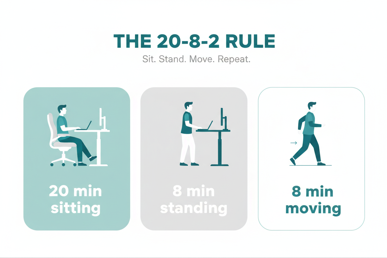The 20-8-2 Rule: What It Is, Whether It Works, and What Your Chair Has to Do With It