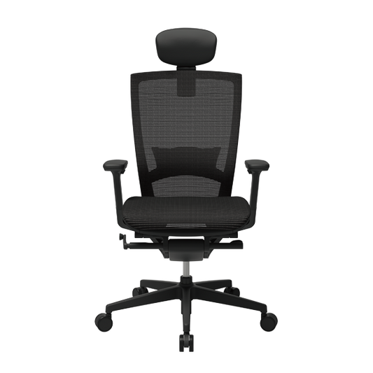 SIDIZ T50 AIR full-mesh office chair in black, front view