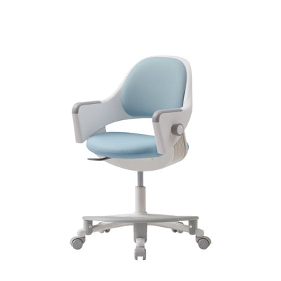 Ringo Ergonomic Kids Chair with Footrest (White Frame / Lavender Blue Seat)