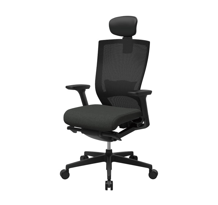 SIDIZ T50 First Generation office chair with black frame and black seat
