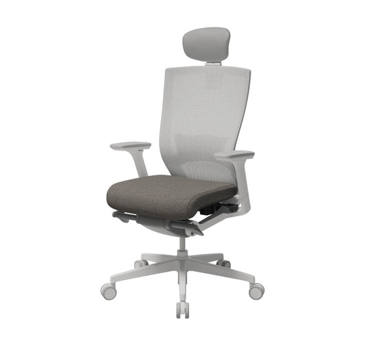 T50 High Performance Ergonomic Office Chair (White Frame / Grey Seat)