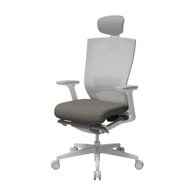 T50 High Performance Ergonomic Office Chair (White Frame / Grey Seat)