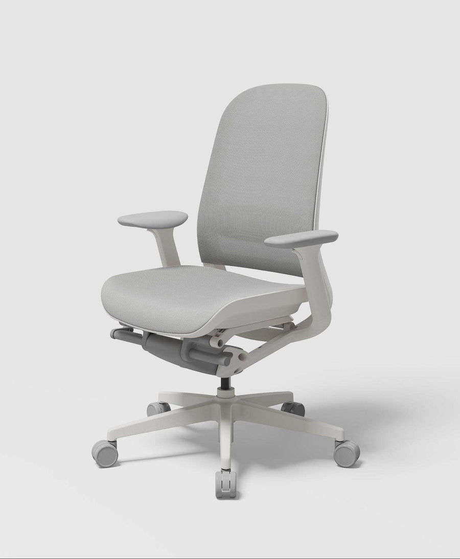 SIDIZ T60 AIR full-mesh office chair without headrest, Light Grey, front view