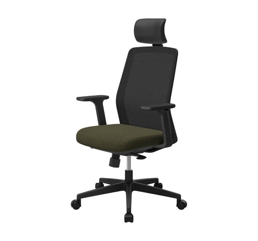 T40 SE Entry Level Ergonomic Chair (Black Frame / Khaki Seat)