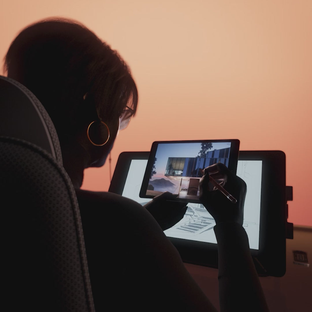 Forward tilting angles the T90 seat slightly forward for focused work