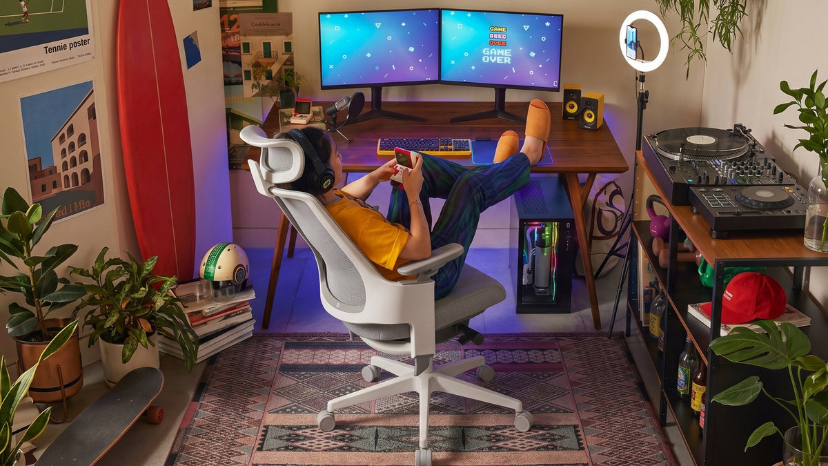 GX ergonomic gaming chair in a gaming space