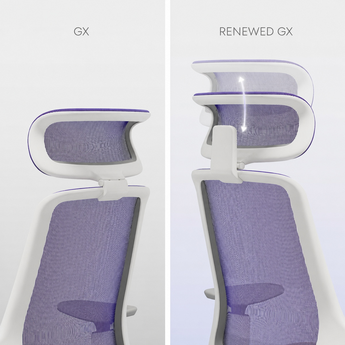 Renewed GX height-adjustable headrest