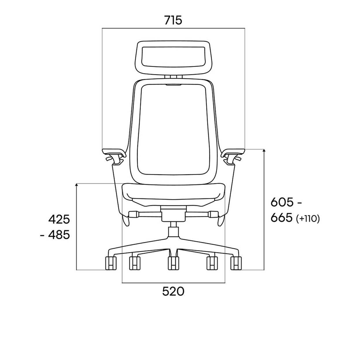 GX front dimensions