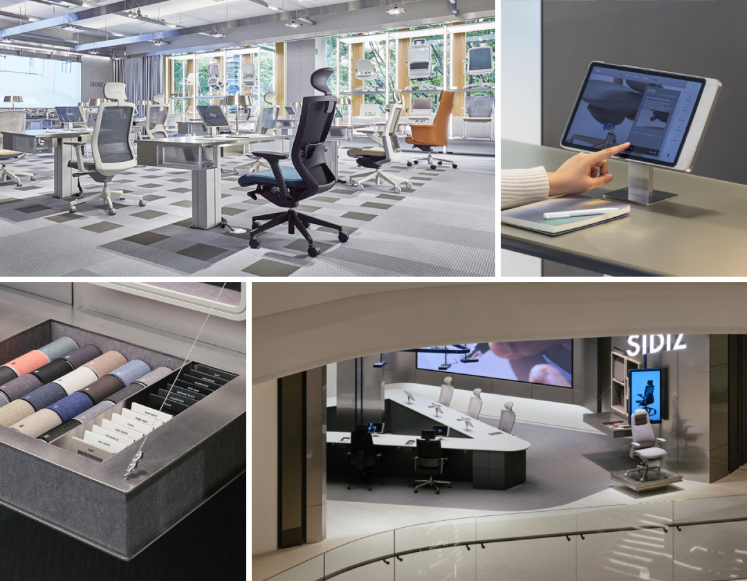 SIDIZ chair showroom