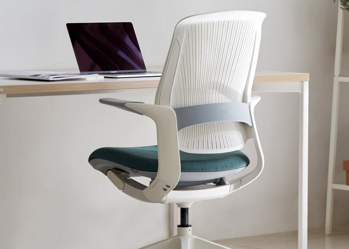 LINIE compact chair in a bright contemporary workspace