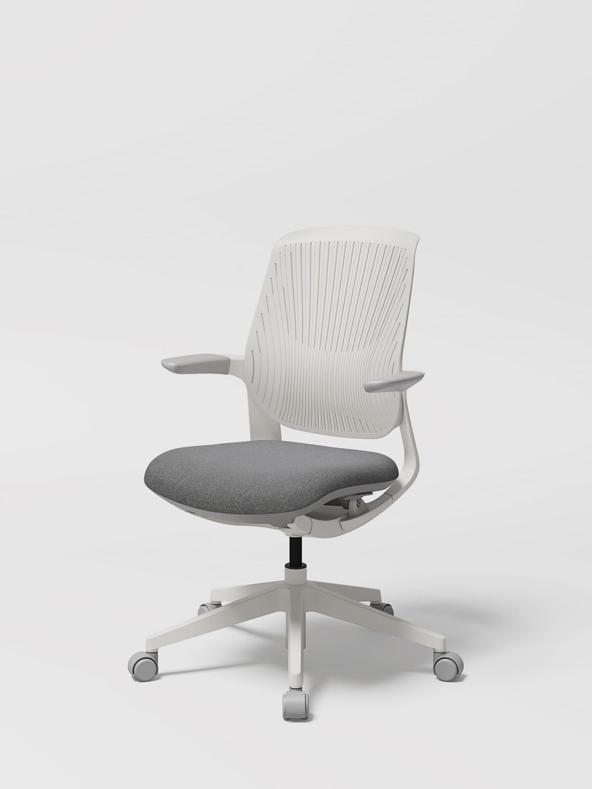 LINIE Flex backrest with White frame in Warm Grey