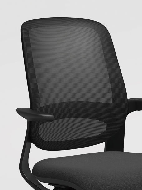 LINIE Mesh backrest in White and Black frame options