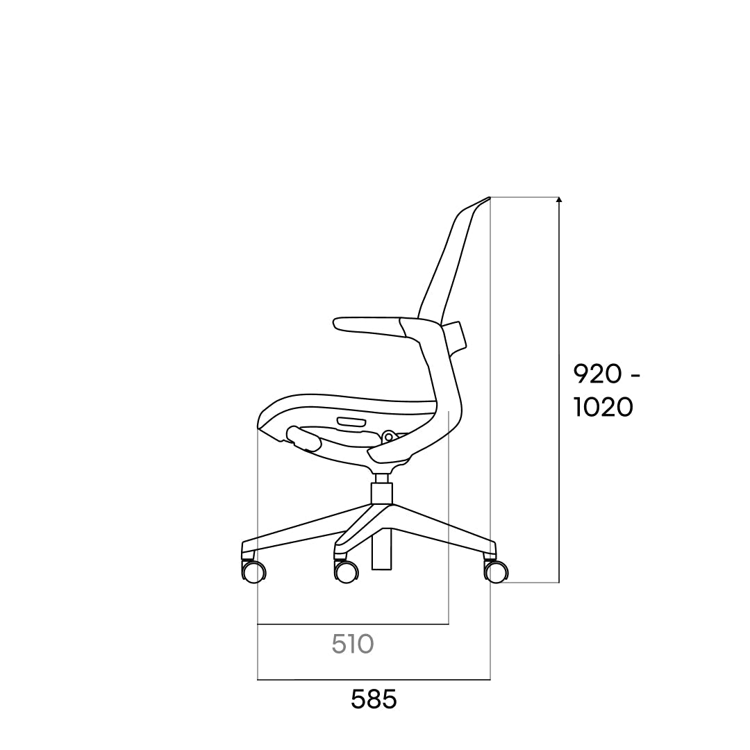 Side dimensions of LINIE Flex