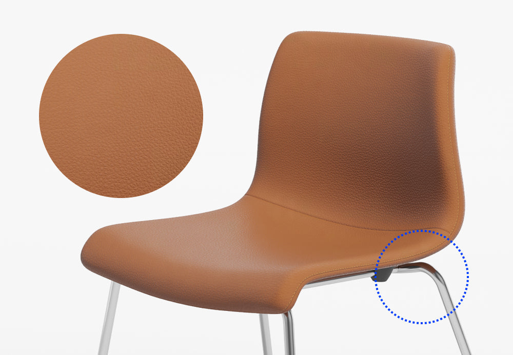 MANE vegan leather and steel frame