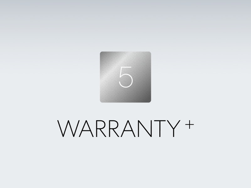 SIDIZ five-year warranty