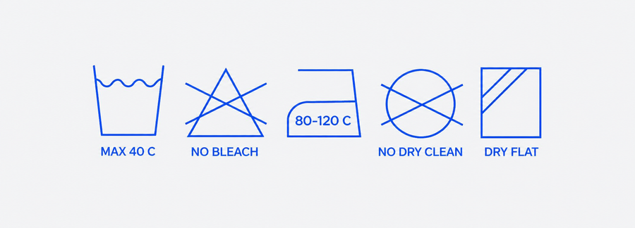 PLIT removable cover care instructions