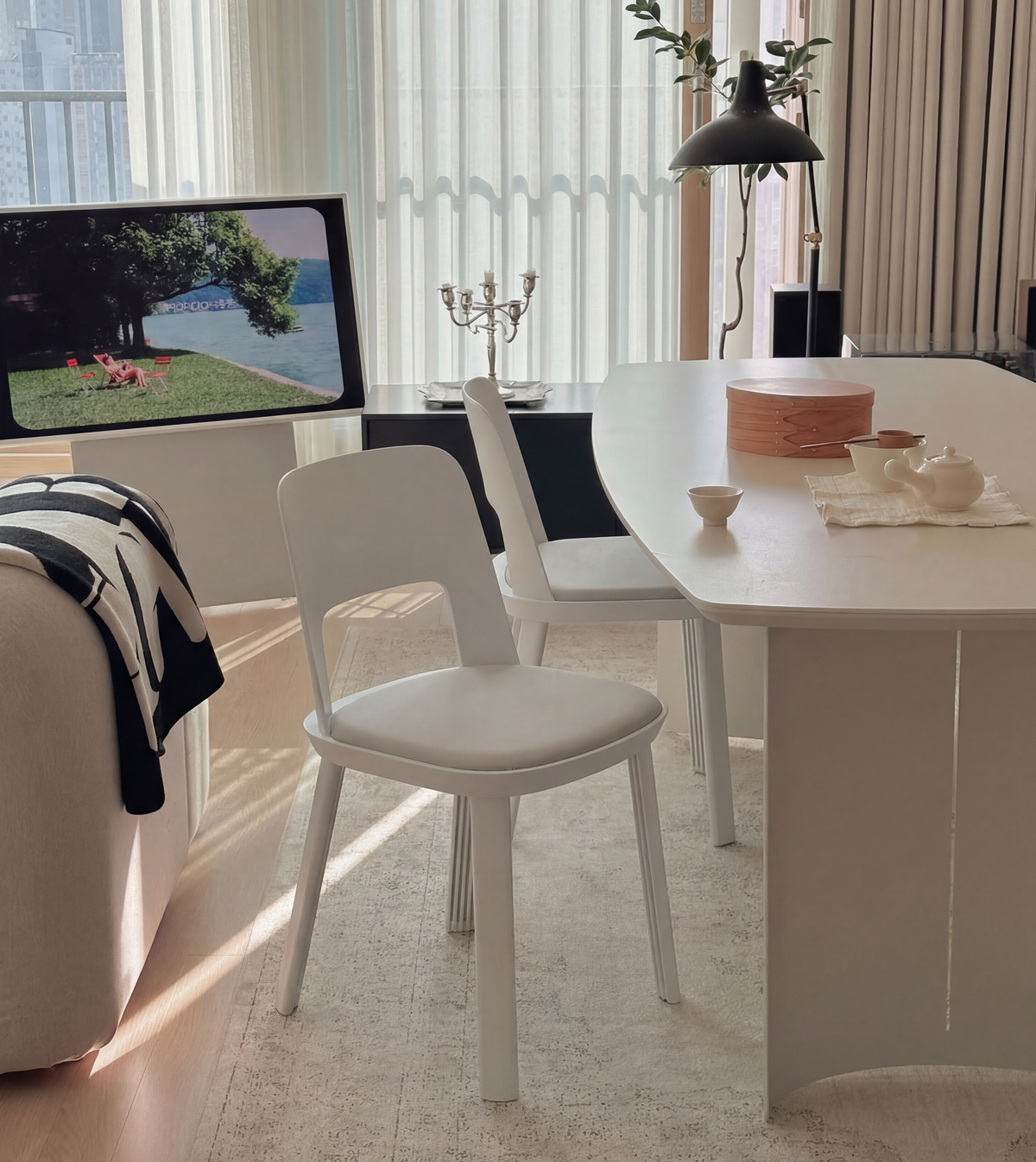 PLIT in an AI-generated warm beige styling interior