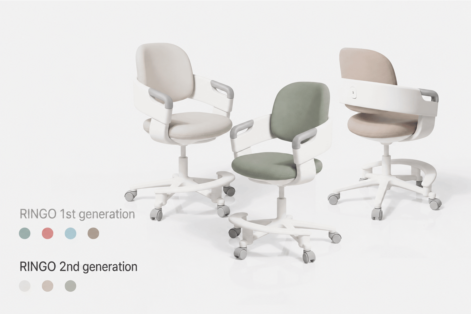 Animated RINGO first- and second-generation colour comparison with English generation labels.