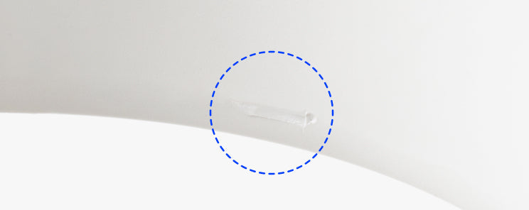 Normal injection-moulding mark on the TREVO chair surface