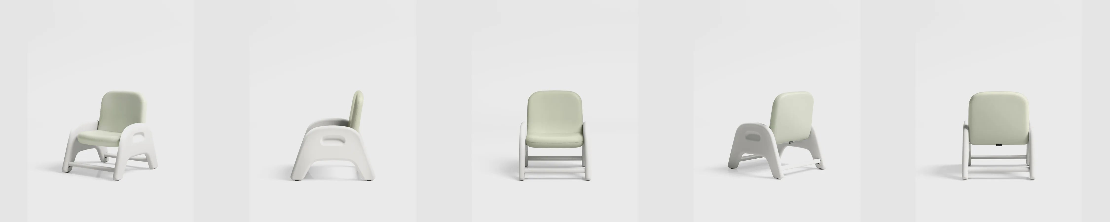 SIDIZ ATTI in Sage Mint, rotated view