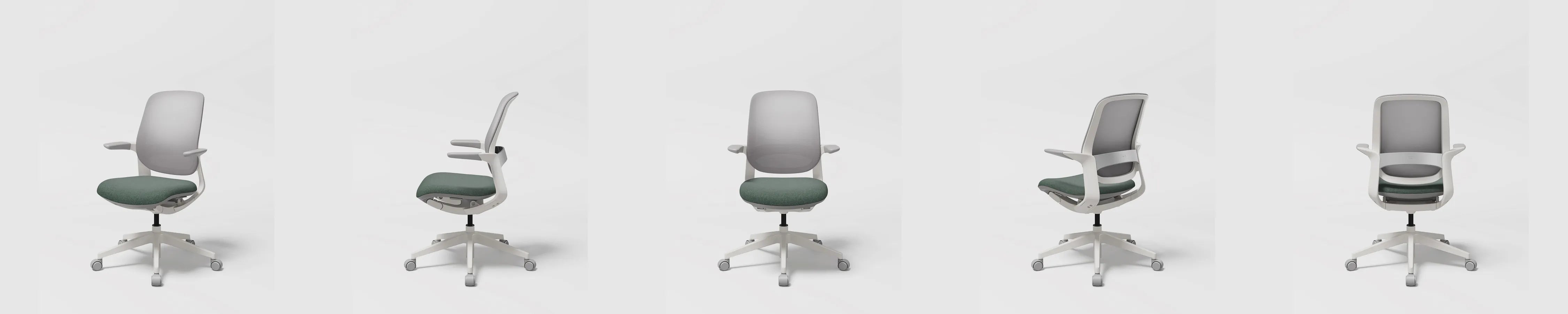 SIDIZ LINIE in Ash Green, rotated view