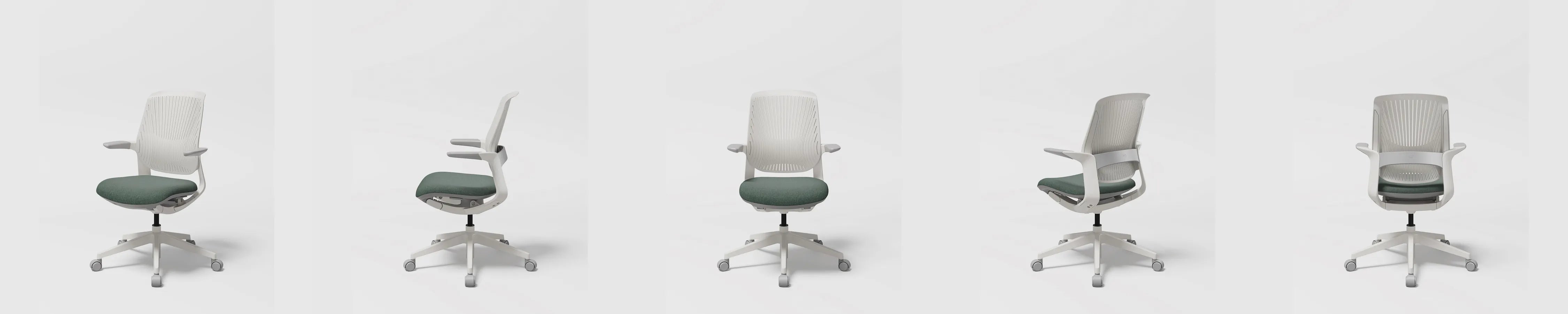 SIDIZ LINIE in Ash Green, rotated view