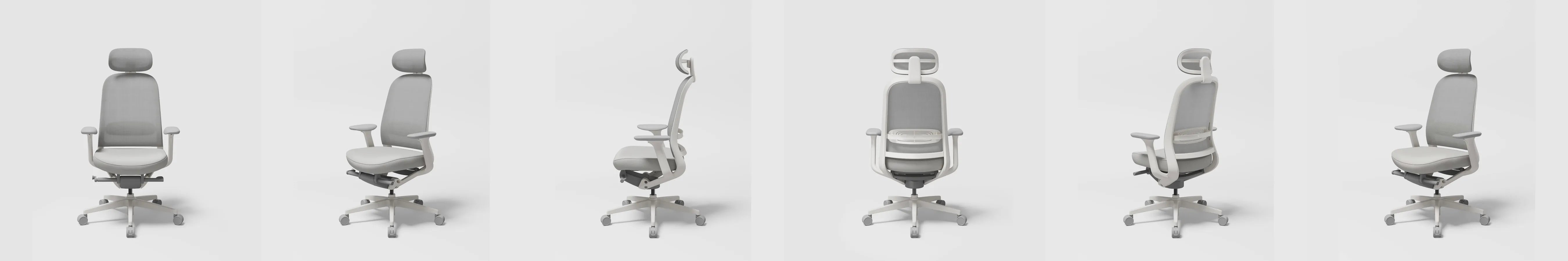 SIDIZ T60 in Light Grey, rotated view